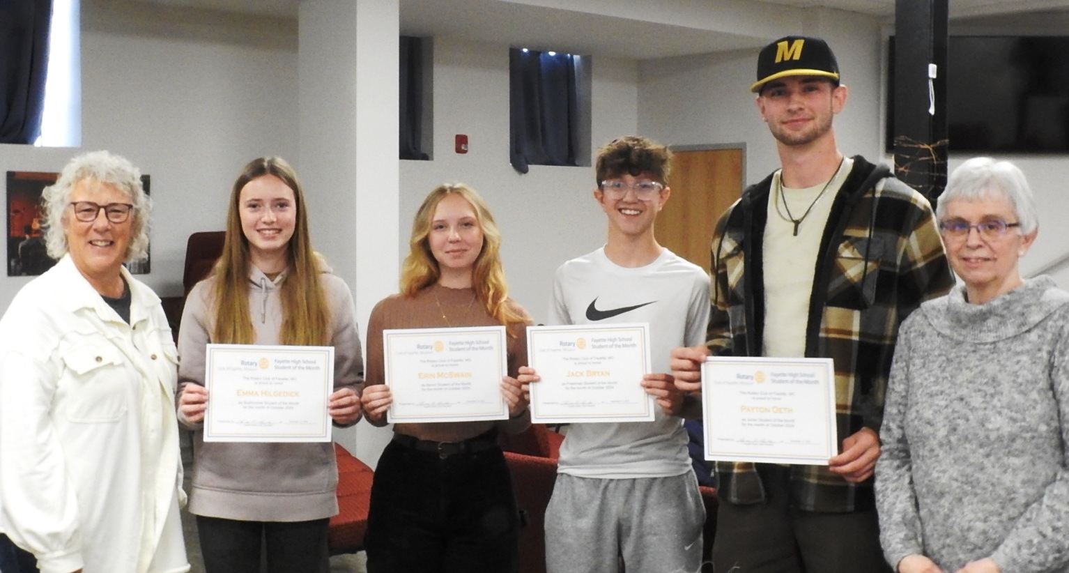 students of the month for Oct 2024